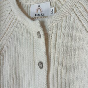 אוברול סריג - שמנת